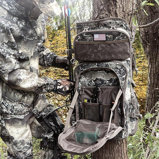 Hunting Backpacks for Men,Saddle Hunting Bag with Bow Holder, Large Compound Bow Hunting Backpack & Duffle Bags