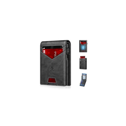 Wallet for Men RFID Blocking Minimalist Card Holder Wallet for 12