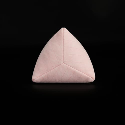 Buckwheat Neck Support Pillow Cervical Neck Cylinder Bolster Pillow Neck Pain Relief Breathable Comfortable for Back and Side Sleepers Round Pillows for Lunch Break Pink