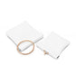 White PU Leather Squeeze Jewelry Travel Pouch Multi
