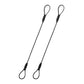 3.3mm Steel Wire Rope Outdoor Travel Security Cable Lock (4 Foot)