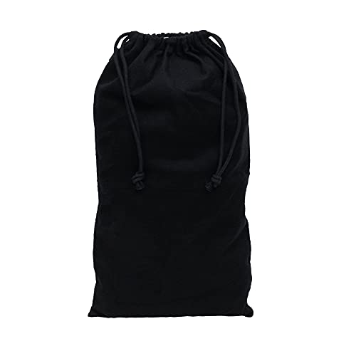 Cloth Bags Black Duster Flannel Boot Storage with Drawstring Closure (2 Count)