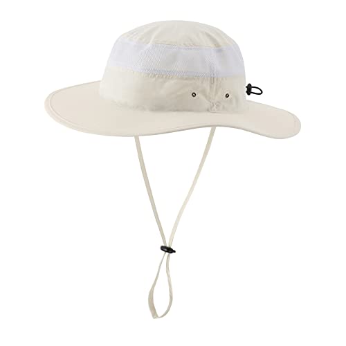 Men's Sun Hat UPF 50+ Wide Brim Bucket Hat Windproof Fishing Hats