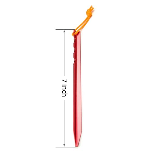 Aluminum Alloy Tent Stakes Pegs (12 Count)