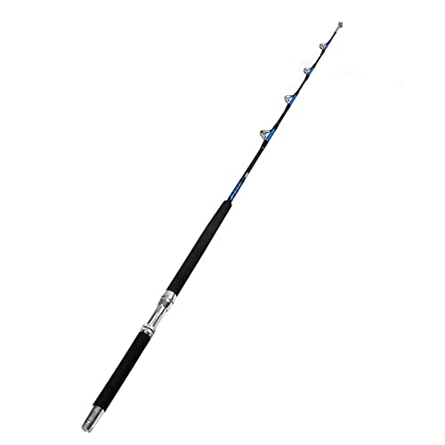 Saltwater Offshore Heavy Trolling Fishing Rod 5'1" Big Game Conventional Boat Fishing Rod Pole with All Roller Guides
