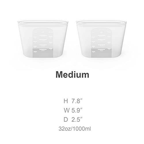 Reusable Silicone Food Storage Bag (2 Count)