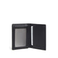 Mens L Fold Black Embossed One Size