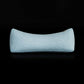 Buckwheat Neck Support Pillow Cervical Neck Cylinder Bolster Pillow Neck Pain Relief Breathable Comfortable for Back and Side Sleepers Round Pillows for Lunch Break Blue