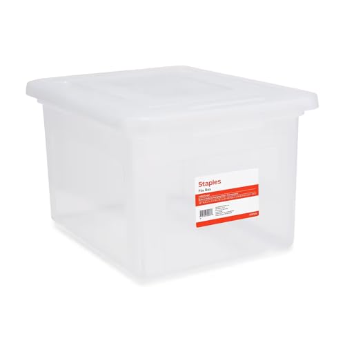Plastic File Box with Snap Lid (2 Count)