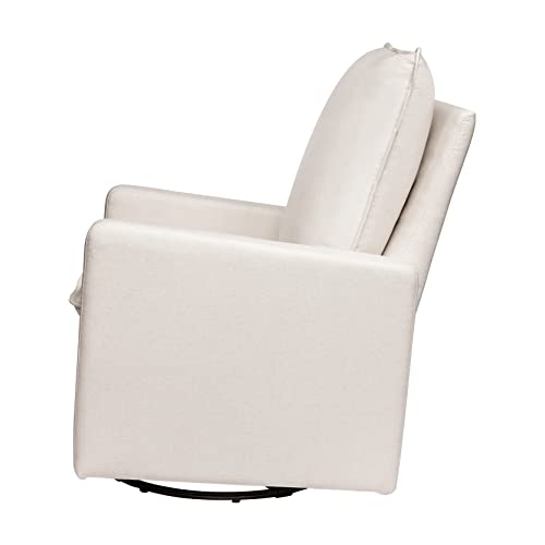 Cali Pillowback Swivel Glider in Performance Plastic Cream Eco