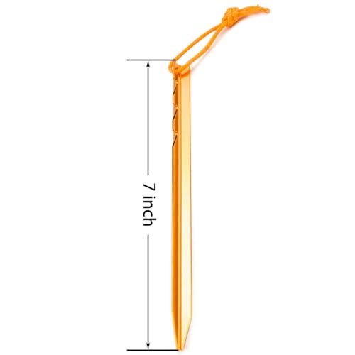 Aluminum Alloy Tent Stakes Pegs (12 Count)