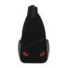 Sling Bag Red Eyes Cat Hiking Daypack Crossbody Shoulder Backpack Travel Chest Pack for Men Women