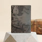 Handmade genuine Leather Wallet Map engrave