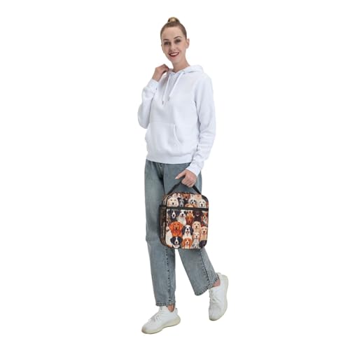 Dog Insulated Lunch Box for Women Men Dog Lunch Bag for Travel