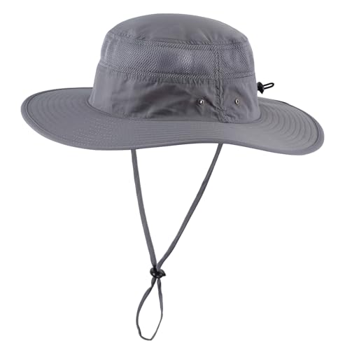 UPF 50+ Men's Sun Hat Wide Brim UV Sun Protection Bucket Hat for Mens Fishing Hat Womens Beach Safari Garden Golf