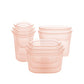 Reusable Food Storage Containers Full Set of 8 Peach