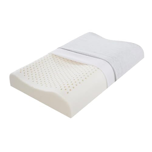 Low Profile Contour Natural Latex Pillow with Great Elasticity & Support