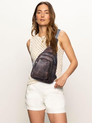 10L Crossbody Sling Bag for Women Men Anti Theft Cross Body Fanny Pack Belt Bag Purse Gifts for Women Faux Leather