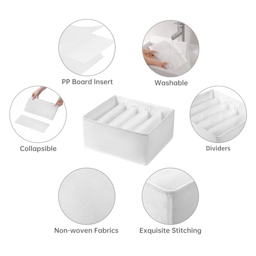 4 Packs Jeans Drawer Organizers for Clothing (4 Count)