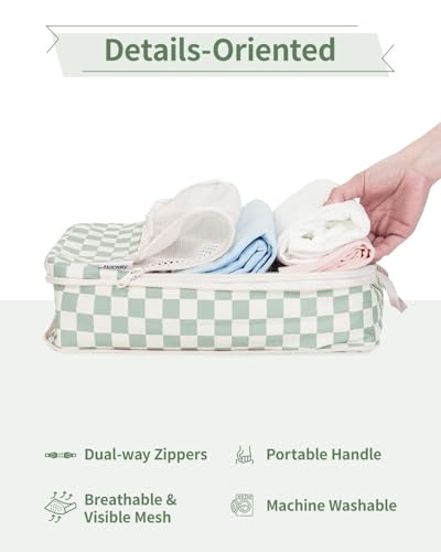 6 Set Compression Packing Cubes for Travel Women Men