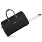 3-in-1 Rolling Garment Duffle Bag with Wheels, 22in Black