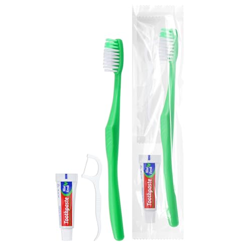 Disposable Toothbrushes with Toothpaste and Floss (200 Count)