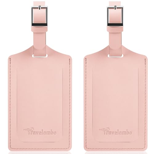 2 Pack Luggage Tags for Suitcases Airplane Travel Essentials (2 Count)