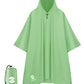 Hooded Rain Poncho Waterproof Raincoat Jacket for Men Women Adults