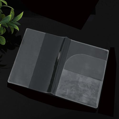 Waterproof Clear PVC Passport Cover Holder Case Protector ID Card (5 Count)