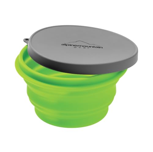 Collapsible Silicone Bowl with Lid for Camping and Backpacking