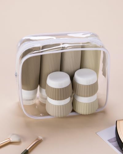 Travel Bottles for Toiletries 8 Pack (8 Count)