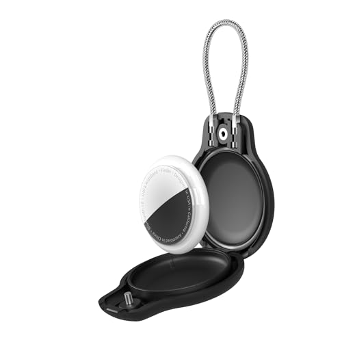 for AirTag Holder Case with Keychain 1st (8 Count)