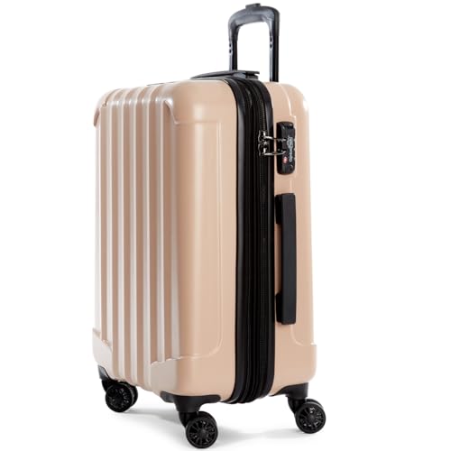 Expandable Hardside Carry on Luggage with Double Spinner Wheels