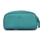 10" Premium Leather Toiletry Travel Pouch With Waterproof Lining