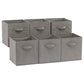 Collapsible Fabric Storage Cubes Organizer with Handles (6 Count)