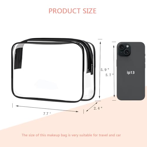 Clear Toiletry Bag (3 Count)