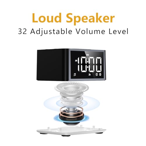 3-in-1 Sound Machine White Noise Machine Dual Alarms 12 Color Night Lights 30 Soothing Sounds 15 Wake Up Sounds 32 Volume for Baby Adults Kids Sleep Timer Memory Function Backup Battery Alarm Clock