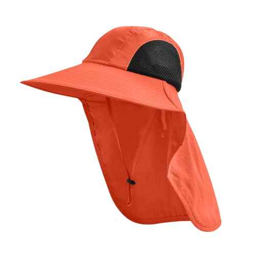 Sun Hat for Men Women with Neck Flap