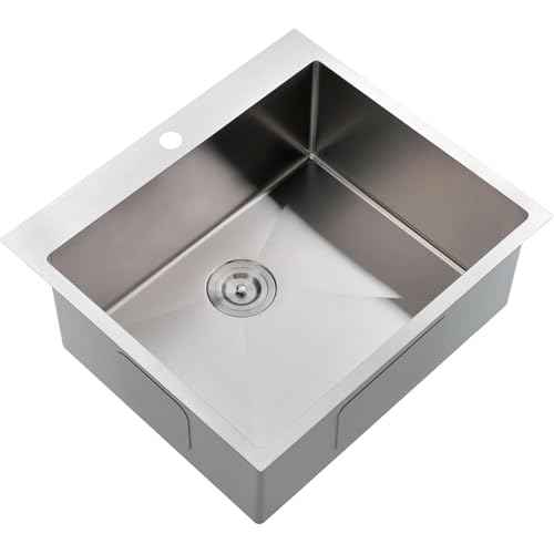 25 x 22 Inch Drop In Kitchen Sink