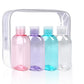 Travel Bottles 4pcs 3.4oz Shampoo Containers TSA Approved Leak Proof Flip Cap Squeeze Bottles (4 Count)