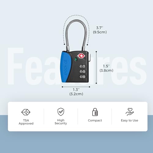TSA Approved Travel Luggage Locks