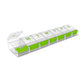 Weekly (7-Day) Pill Organizer, 2XL Compact Medicine Case, Green