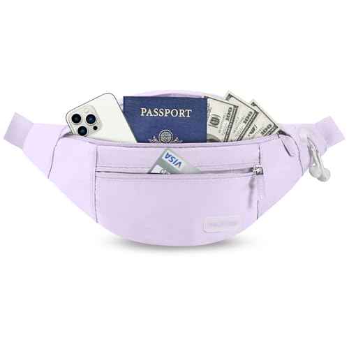 Purple Crossbody Fanny Pack for Women Trendy Belt Bag for Theme Park