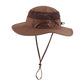 Men's Sun Hat UPF 50+ Wide Brim Bucket Hat Windproof Fishing Hats