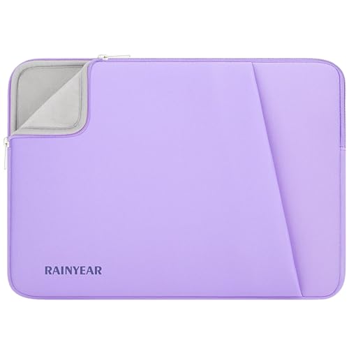 RAINYEAR 15 16 Inch Laptop Sleeve Padded Case Cover with Pocket