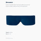 Midnight Blue Sleep Mask 23” x 4” Weighted Eye Mask for Sleeping 0.75 lbs 100% Light Blocking Mask for Travel and Rest Silky Soft Fabric for Deep Gentle Sleep