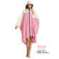 Adult Rain Poncho Waterproof Hooded Zipper Raincoat with Pockets