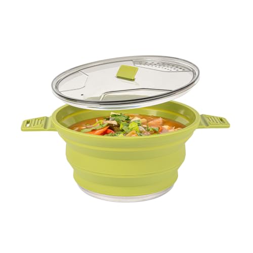 2.5L Green Silicone Collapsible Pot