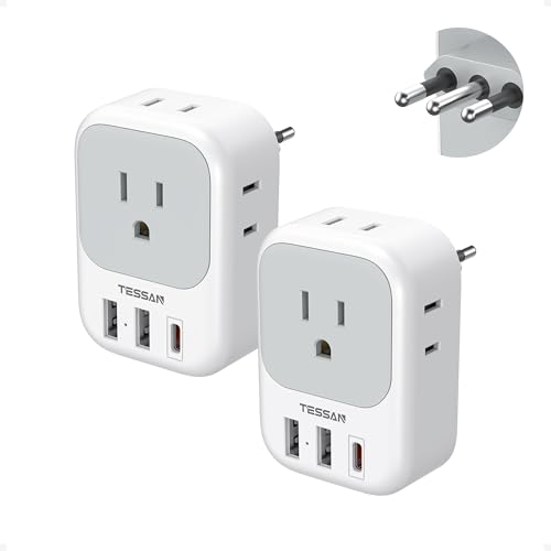 Italy Travel Plug Adapter (2 Count)
