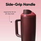 FreeSip Tumbler Stainless Steel Water Bottle 40 oz Black Cherry